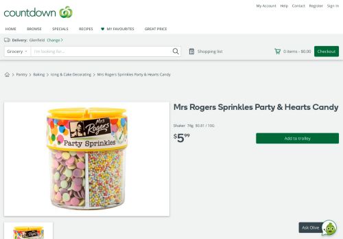 
                            9. Buy mrs rogers sprinkles party & hearts candy shaker 74g online at ...