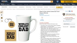 
                            11. Buy Mugs for Dad, Worlds Coolest Dad Travel Mug by Giftsmate ...