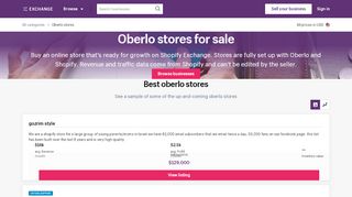 Buy Oberlo stores for sale | Buy and Sell Sites Online
