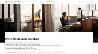 
                            2. Buy Office 365 Business Essentials - Microsoft Store