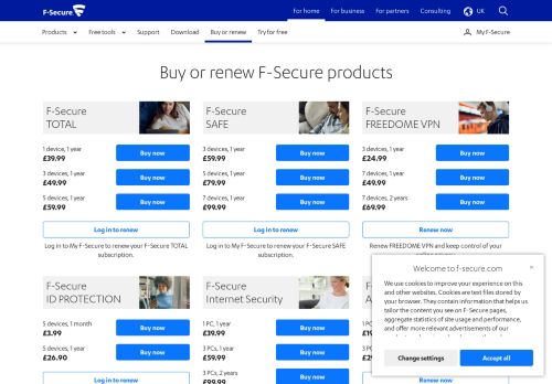 
                            6. Buy or renew F-Secure products | F-Secure