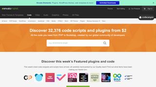 
                            9. Buy Plugins & Code from CodeCanyon