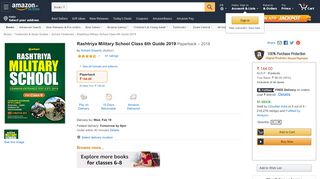 
                            6. Buy Rashtriya Military School Class 6th Guide 2019 Book ... - Amazon.in