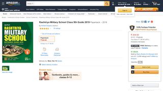 
                            7. Buy Rashtriya Military School Class 9th Guide 2019 Book ... - Amazon.in