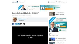 
                            13. Buy & Sell: Ahold Delhaize 21/06/17 - Bourse - CanalZ