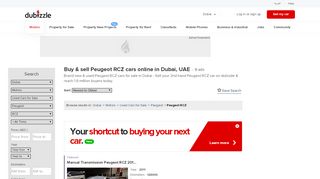 
                            12. Buy & sell any Peugeot RCZ car online | 9 ads on dubizzle, Dubai