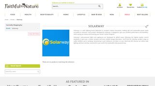 
                            13. Buy Solarway Lights & Appliances Online | Faithful to Nature