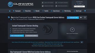 
                            4. Buy Teamspeak Servers - Clanwarz