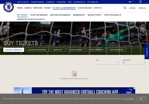 
                            10. Buy Tickets | Official Site | Chelsea Football Club