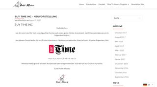 
                            1. BUY TIME INC - NEUVORSTELLUNG - Profit-Wolves