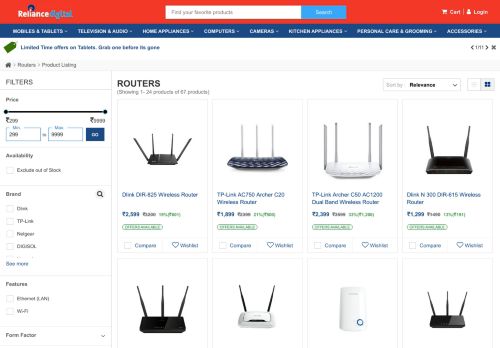 
                            13. Buy Wireless Modem Routers Online - Reliance Digital