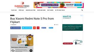 
                            8. Buy Xiaomi Redmi Note 5 Pro from Flipkart - FlashSaleTricks
