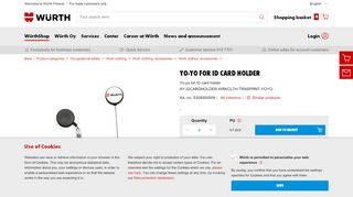 
                            13. Buy Yo-yo for ID card holder (5358000009) online - Wurth - Würth