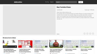 
                            13. Buy Youtube Views - video dailymotion