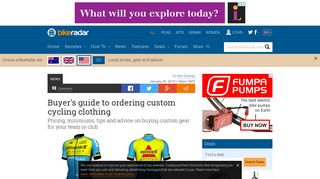 
                            12. Buyer's guide to ordering custom cycling clothing - BikeRadar