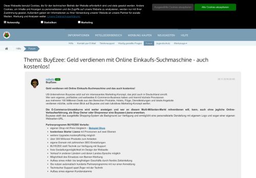 
                            5. BuyEzee: Geld verdienen mit Online Einkaufs-Suc... | eBesucher.de