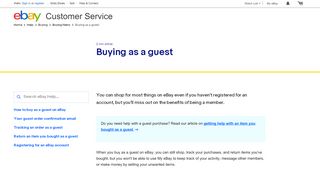 
                            2. Buying as a guest | eBay