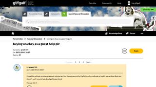 
                            12. buying on ebay as a guest help plz - The giffgaff community