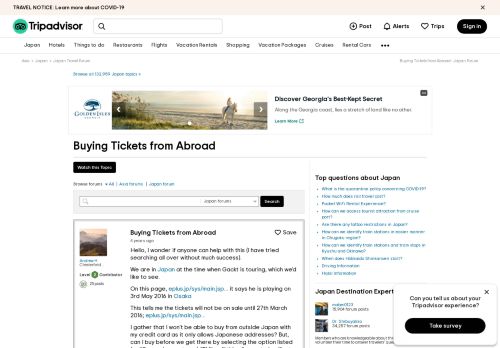 
                            11. Buying Tickets from Abroad - Japan Forum - TripAdvisor