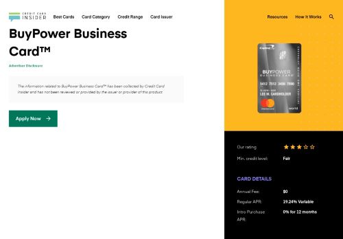 
                            7. BuyPower Business Card™ - Credit Card Insider