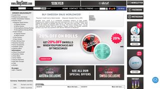 
                            11. BuySnus.com: Buy Swedish Snus Online - worldwide shipping!