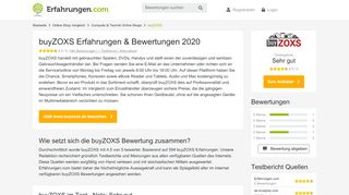 
                            12. ᐅ buyZOXS Erfahrungen aus 235 Bewertungen » 4.5/5 im Test