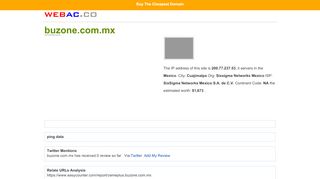 
                            10. buzone.com.mx-Web Analytics - webac.co