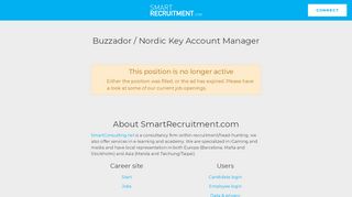 
                            12. Buzzador / Nordic Key Account Manager - SmartRecruitment.com