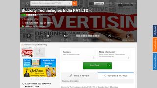 
                            5. Buzzcity Technologies India PVT LTD, Bandra West - Advertising ...