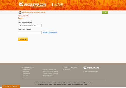 
                            1. Buzzero.com - Ambiente de Aprendizagem Online