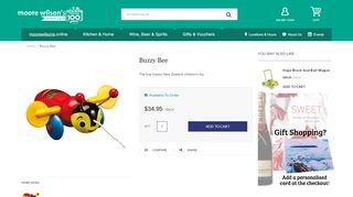 
                            11. Buzzy Bee toy - Moore Wilson's