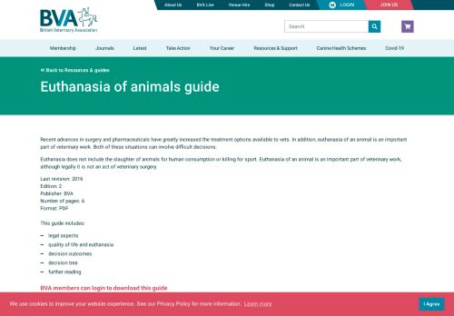
                            10. BVA - Euthanasia of animals