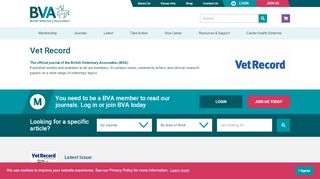 
                            2. BVA - Vet Record