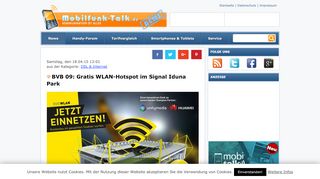 
                            5. BVB 09: Gratis WLAN-Hotspot im Signal Iduna Park › Mobilfunk-Talk.de
