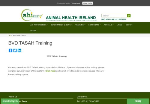 
                            13. BVD TASAH Training – Animal Health Ireland