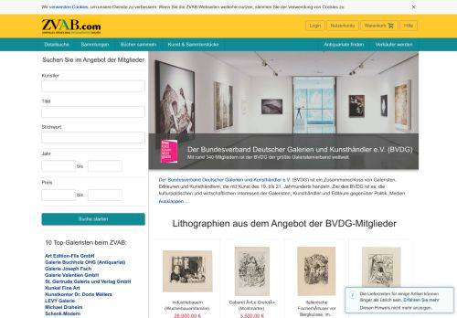 
                            5. BVDG - Bundesverband Deutscher Galerien und Kunsthändler e.V. ...