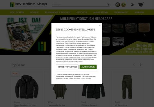 
                            6. BW Online Shop – Bundeswehr, US Army, Militär & Armee Shop!