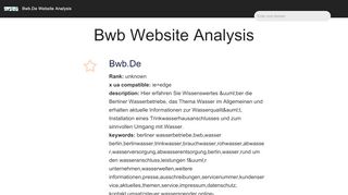 
                            12. Bwb Website Analysis| bwb.de Ads analysis, title attribute