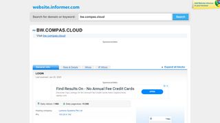 
                            5. bw.compas.cloud at Website Informer. LOGIN. Visit Bw Compas.