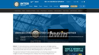 
                            13. bwin becomes Inter's first official betting partner | NEWS - Inter.it