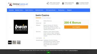 
                            13. bwin Casino Test & Erfahrungen 2019: HIER gibt es 200€ Bonus!