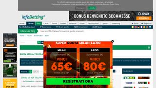 
                            9. BWIN MI HA TRUFFATO leggete tutti - Forum - InfoBetting