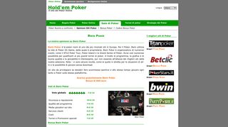 
                            12. Bwin Poker : opinioni, download gratis e bonus di 600 euro