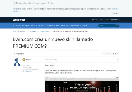 
                            10. Bwin.com crea un nuevo skin llamado PREMIUM.COM? - Charla general ...