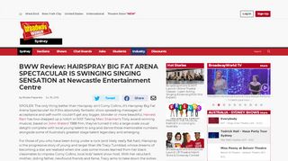 
                            9. BWW Review: HAIRSPRAY BIG FAT ARENA SPECTACULAR IS ...