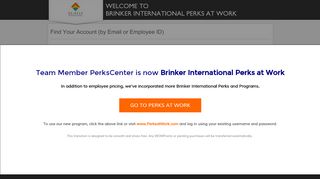 
                            7. by Email or Employee ID - Brinker International Perks at Work