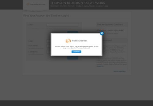 
                            12. by Email or Login - Thomson Reuters Perks at Work