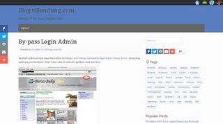 
                            5. By-pass Login Admin – Blog tiBandung.com