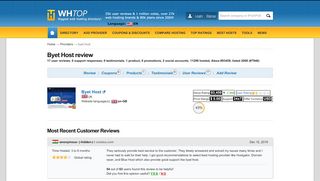 
                            9. ByetHost Review 2019 - hosting ratings by 13 users. Rank 3.5/10