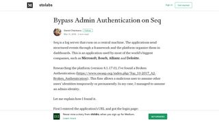 
                            8. Bypass Admin Authentication on Seq – stolabs – Medium